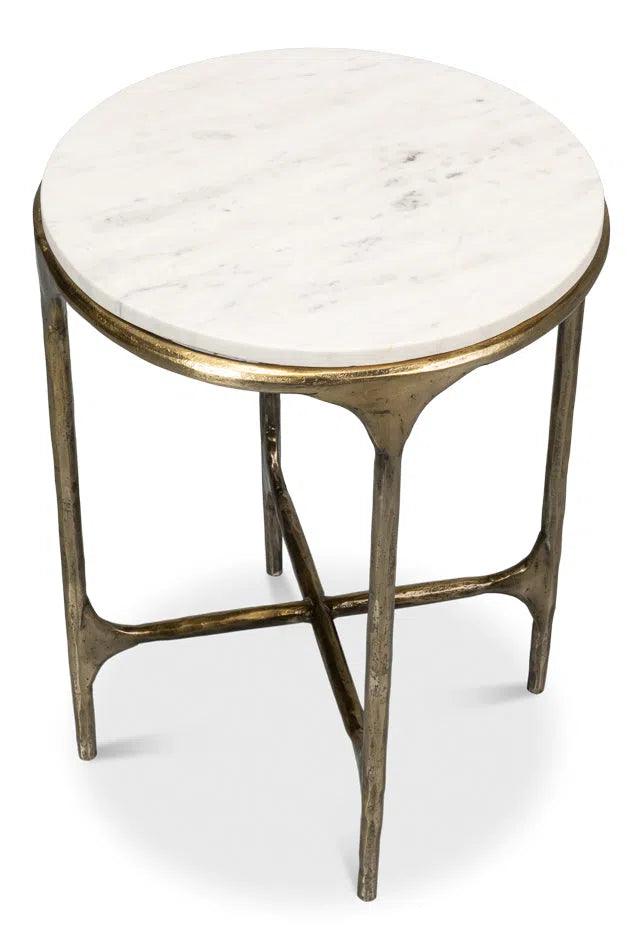 Gimlet Round End Table Side Tables LOOMLAN By Sarreid