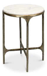 Gimlet Round End Table Side Tables LOOMLAN By Sarreid