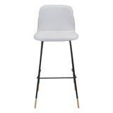 Gironde Bar Chair Light Gray Bar Stools LOOMLAN By Zuo Modern