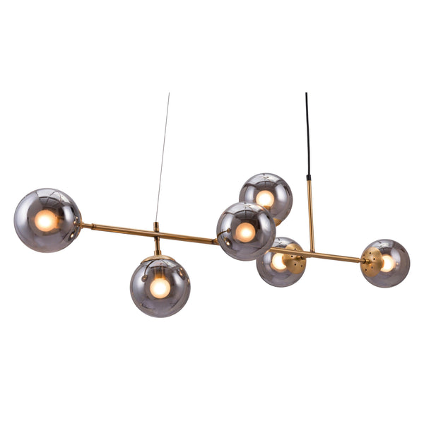 Gisela Ceiling Lamp Brass Chandeliers LOOMLAN By Zuo Modern