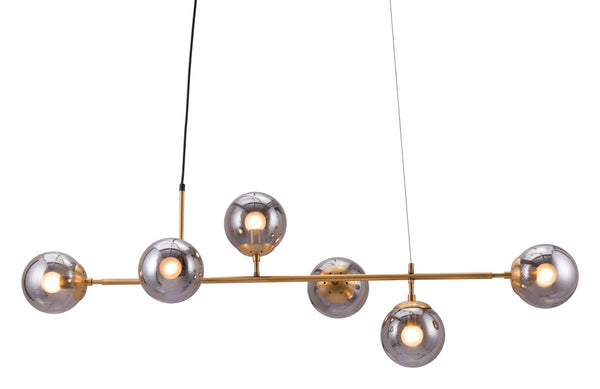 Gisela Ceiling Lamp Brass Chandeliers LOOMLAN By Zuo Modern