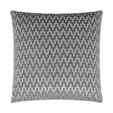 Giza Platinum Grey Throw Pillow With Insert Throw Pillows LOOMLAN By D.V. Kap