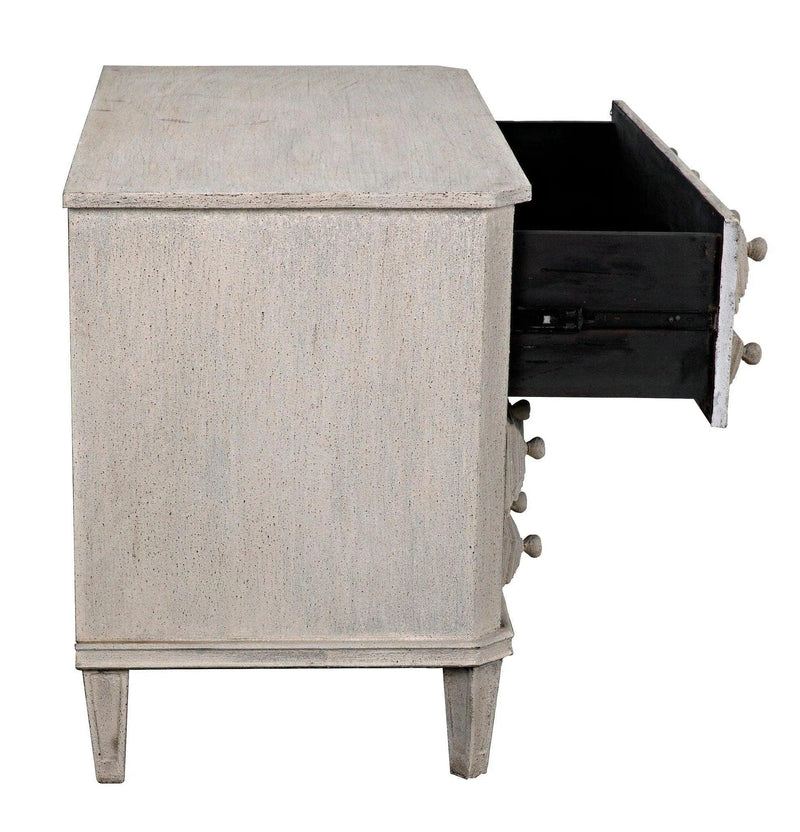 Giza Wood White Dresser Dressers LOOMLAN By Noir