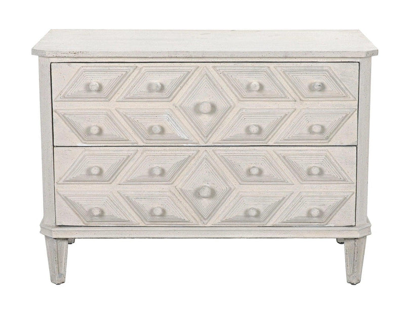 Giza Wood White Dresser Dressers LOOMLAN By Noir