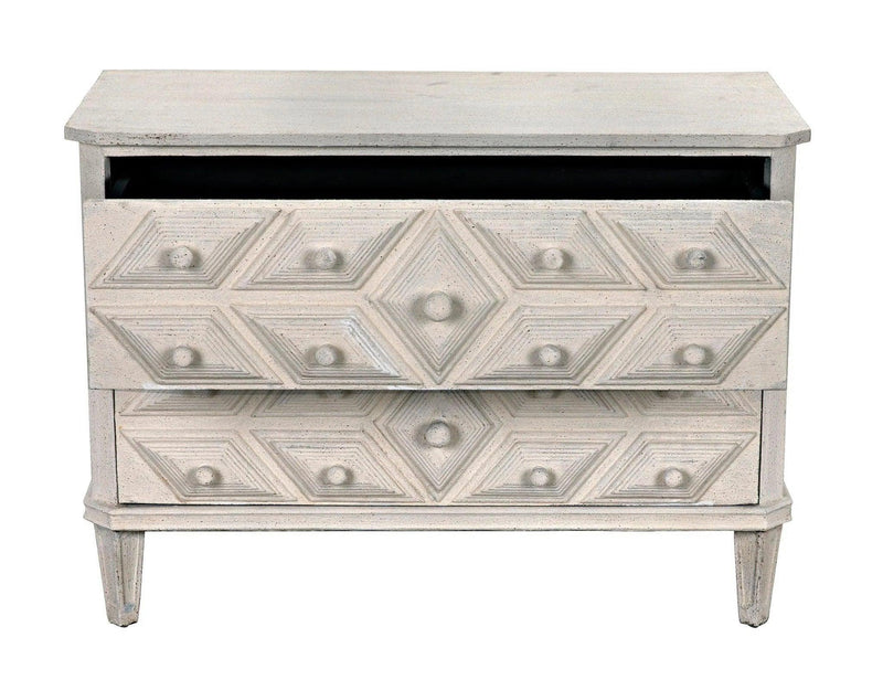 Giza Wood White Dresser Dressers LOOMLAN By Noir