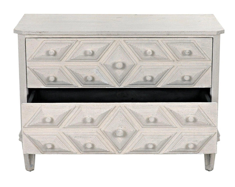 Giza Wood White Dresser Dressers LOOMLAN By Noir