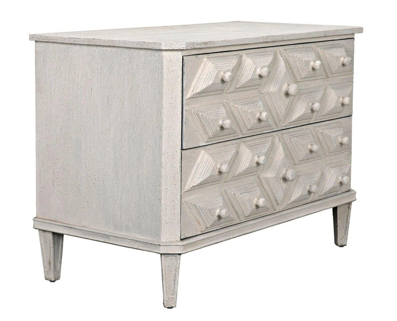 Giza Wood White Dresser Dressers LOOMLAN By Noir