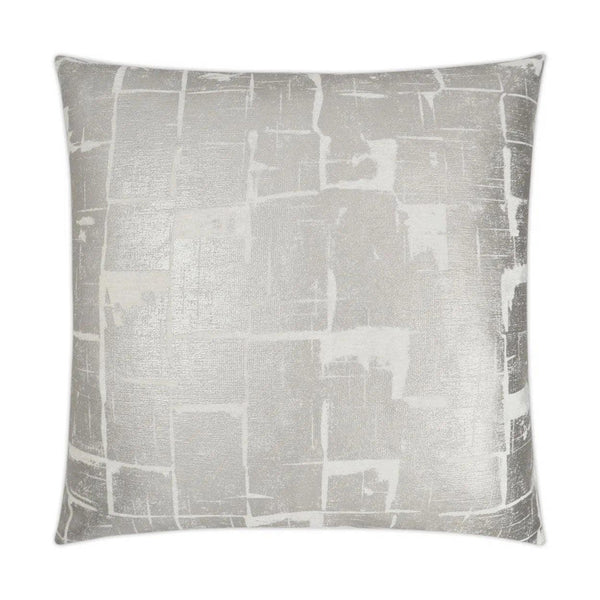 Glam Grey Throw Pillow With Insert Throw Pillows LOOMLAN By D.V. Kap