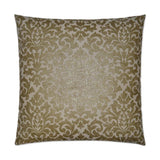 Glam Packed Gilt Brown Throw Pillow With Insert Throw Pillows LOOMLAN By D.V. Kap