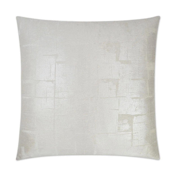 Glam Silver Throw Pillow With Insert Throw Pillows LOOMLAN By D.V. Kap