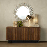 Glasdele Round Mirror Wall Mirrors LOOMLAN By Currey & Co