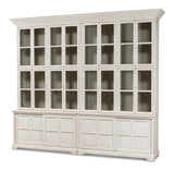 Glass Front Double Curio Bookcase With Cabinets Buffets & Curios LOOMLAN By Sarreid