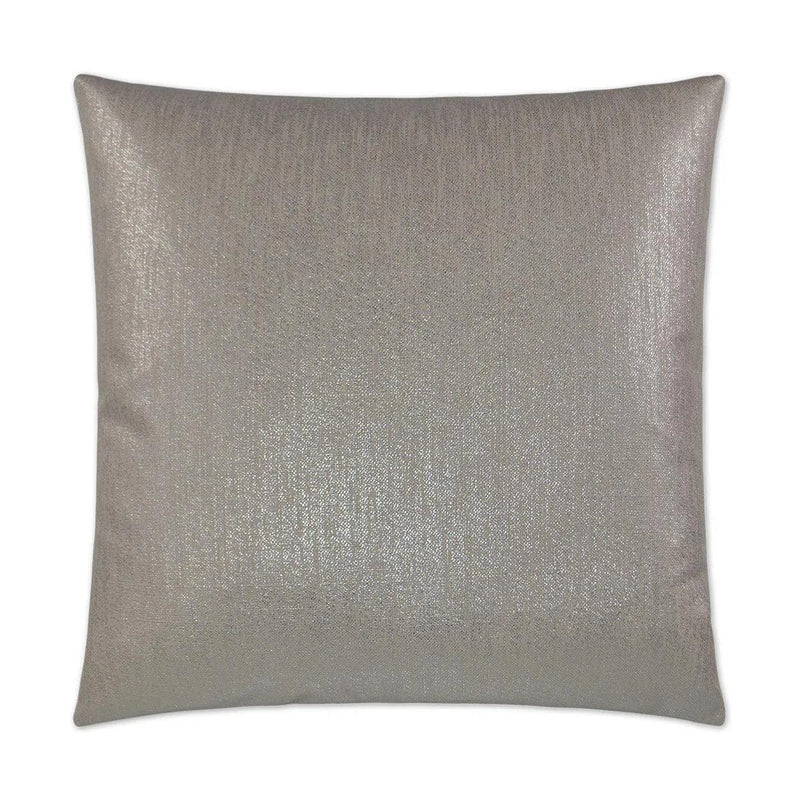 Glitz Platinum Grey Throw Pillow With Insert Throw Pillows LOOMLAN By D.V. Kap