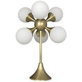 Globular Metal Table Lamp With Brass Finish Table Lamps LOOMLAN By Noir