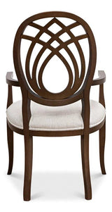 Goccia Arm Chair Driftwood Oatmeal Club Chairs LOOMLAN By Sarreid