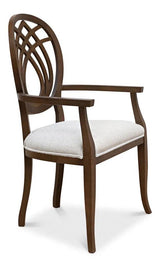 Goccia Arm Chair Driftwood Oatmeal Club Chairs LOOMLAN By Sarreid