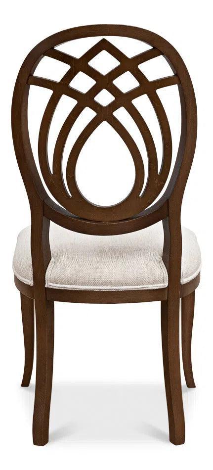 Goccia Fabric Upholstered Armless Side Chair (Set Of 2)