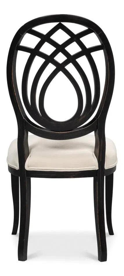 Goccia Fabric Upholstered Armless Side Chair (Set Of 2)