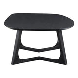 Godenza Mid-Century Modern Black Oval Coffee Table Coffee Tables LOOMLAN By Moe's Home