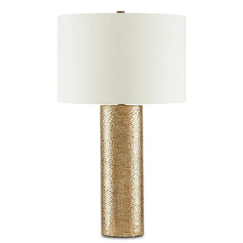 Gold Glimmer Gold Table Lamp Table Lamps LOOMLAN By Currey & Co