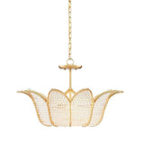 Gold Leaf Clear Bebe Chandelier Bunny Williams Collection Chandeliers LOOMLAN By Currey & Co