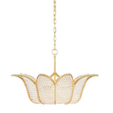 Gold Leaf Clear Bebe Chandelier Bunny Williams Collection Chandeliers LOOMLAN By Currey & Co