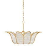 Gold Leaf Clear Bebe Chandelier Bunny Williams Collection Chandeliers LOOMLAN By Currey & Co