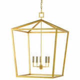 Gold Leaf Denison Gold Grande Lantern Lanterns LOOMLAN By Currey & Co