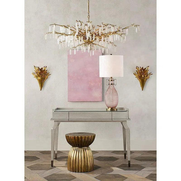 Gold Leaf Formby Wall Sconce Marjorie Skouras Collection Wall Sconces LOOMLAN By Currey & Co