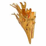 Gold Leaf Formby Wall Sconce Marjorie Skouras Collection Wall Sconces LOOMLAN By Currey & Co