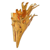 Gold Leaf Formby Wall Sconce Marjorie Skouras Collection Wall Sconces LOOMLAN By Currey & Co