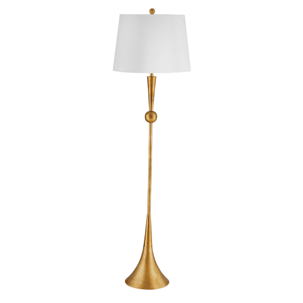 Gold Metal Floor Lamp Floor Lamps LOOMLAN By Bassett Mirror