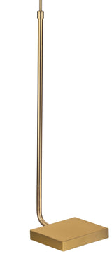 Golden Brass Metal Floor Lamp Floor Lamps LOOMLAN By Bassett Mirror