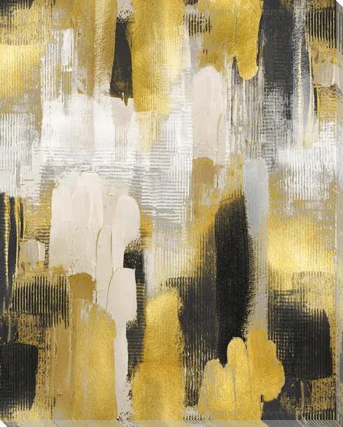 Golden Cityscape Indoor Outdoor Wall Art - Sustainable and Durable Artwork LOOMLAN By LOOMLAN