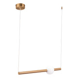 Golden Lighting Pendant Adeo Ceiling Lamp Brass Pendants LOOMLAN By Zuo Modern