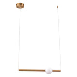 Golden Lighting Pendant Adeo Ceiling Lamp Brass Pendants LOOMLAN By Zuo Modern