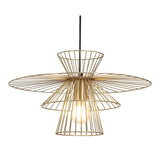 Golden Lighting Pendant Azzi Ceiling Lamp Gold Pendants LOOMLAN By Zuo Modern