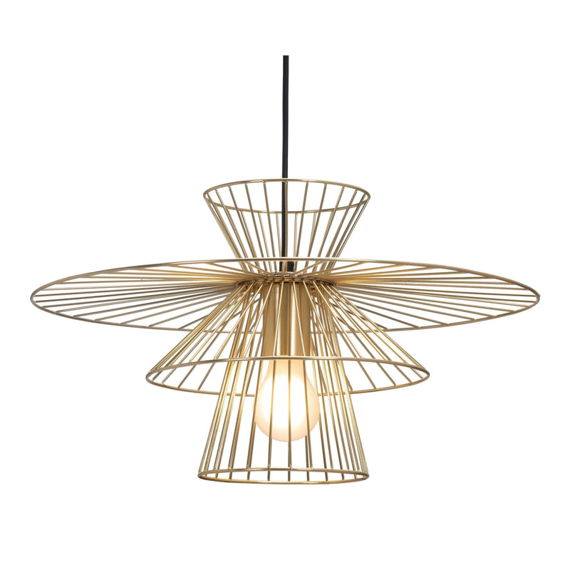 Golden Lighting Pendant Azzi Ceiling Lamp Gold Pendants LOOMLAN By Zuo Modern