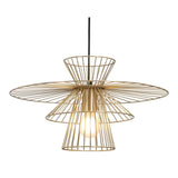 Golden Lighting Pendant Azzi Ceiling Lamp Gold Pendants LOOMLAN By Zuo Modern