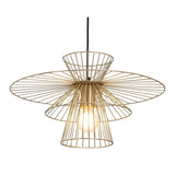 Golden Lighting Pendant Azzi Ceiling Lamp Gold Pendants LOOMLAN By Zuo Modern