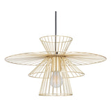 Golden Lighting Pendant Azzi Ceiling Lamp Gold Pendants LOOMLAN By Zuo Modern