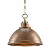 Golden Lighting Pendant Copper Antique Brass Admiral Pendant Pendants LOOMLAN By Currey & Co