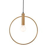 Golden Lighting Pendants Irenza Ceiling Lamp Brass Pendants LOOMLAN By Zuo Modern