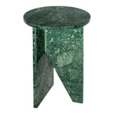 Grace Marble Round Accent Table Side Tables LOOMLAN By Moe's Home