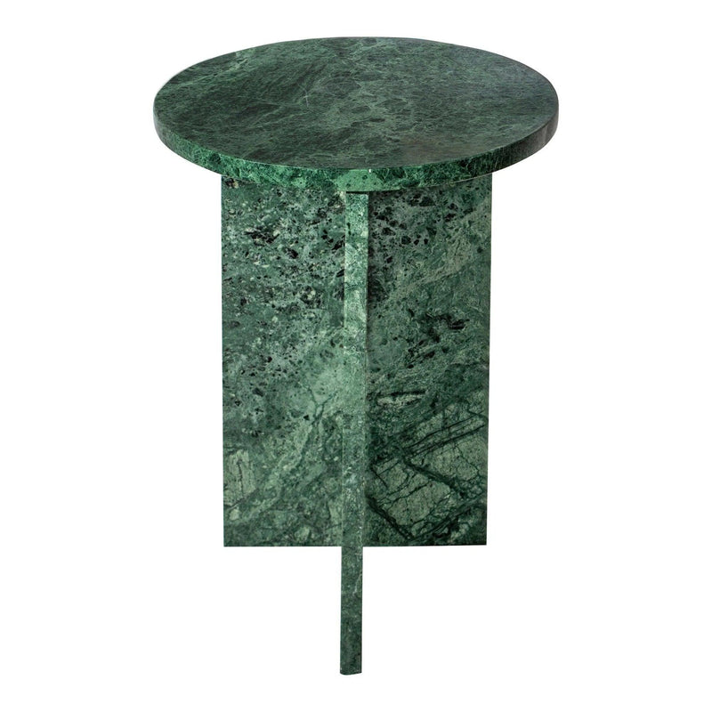 Grace Marble Round Accent Table Side Tables LOOMLAN By Moe's Home