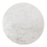 Grace White Marble Round Accent Table Side Tables LOOMLAN By Moe's Home