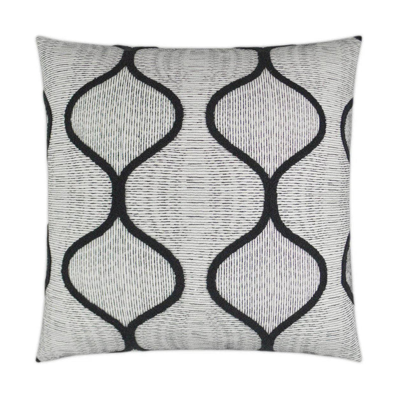 Gradient Black Throw Pillow With Insert Throw Pillows LOOMLAN By D.V. Kap