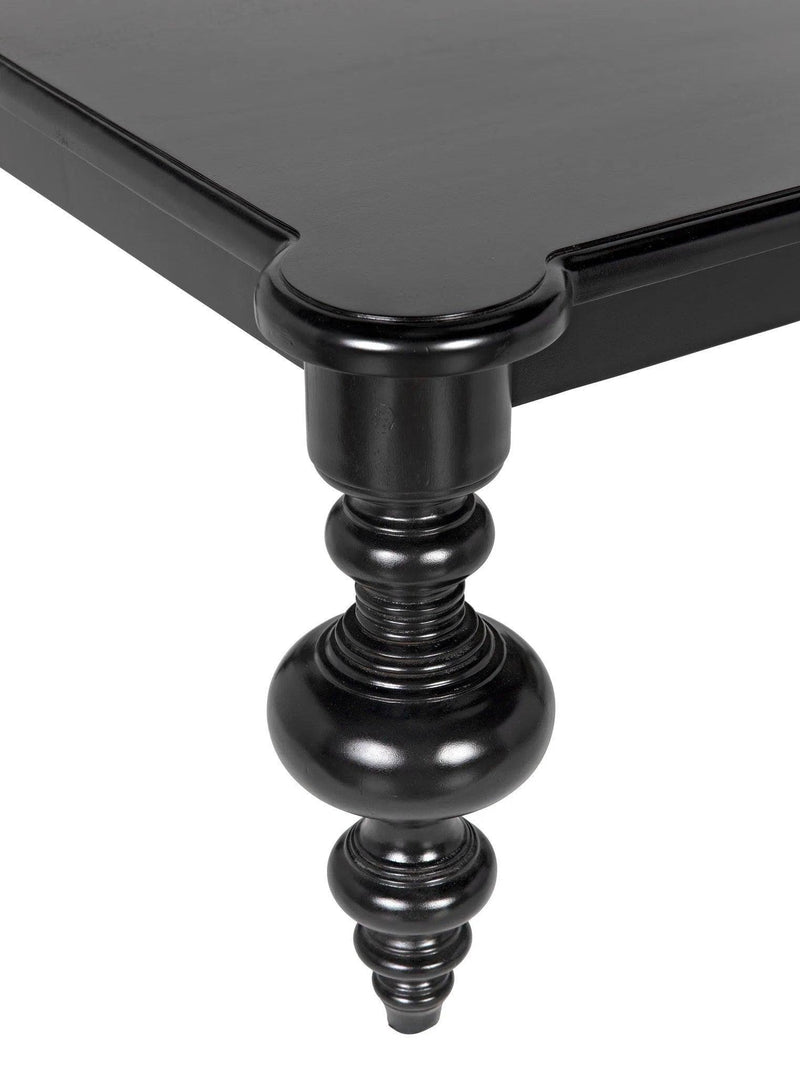 Graff Wood Black Rectangle Coffee Table Coffee Tables LOOMLAN By Noir