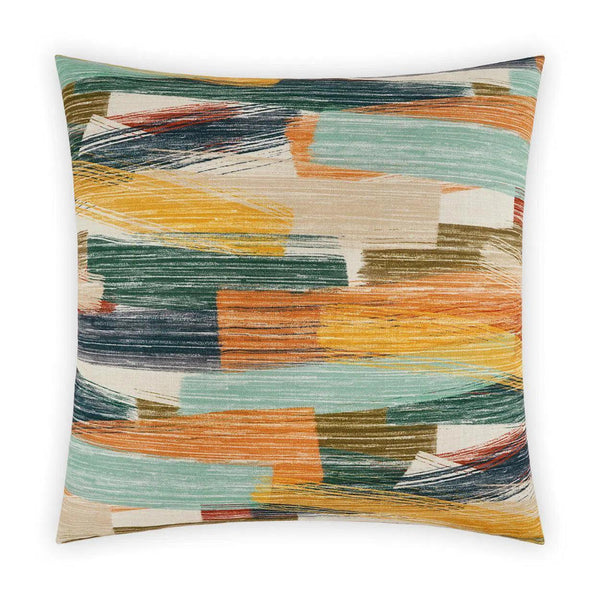 Grafton Punch Multi Color Throw Pillow With Insert Throw Pillows LOOMLAN By D.V. Kap