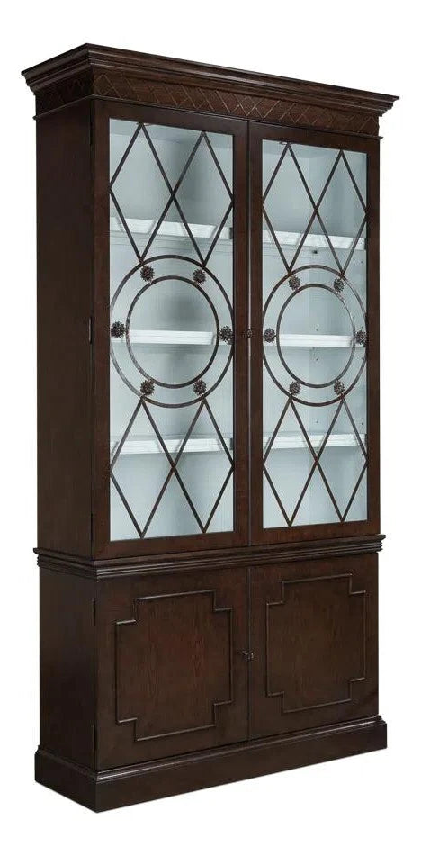 Grafton Umbria Curio Cabinet Glass Doors Buffets & Curios LOOMLAN By Sarreid